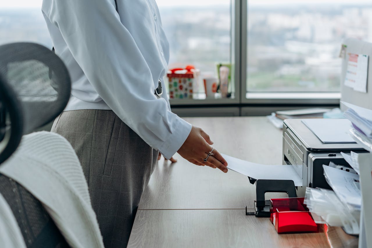 pexels-mikhail-nilov-8297818 Office Machine Specialists Copier Repair Services